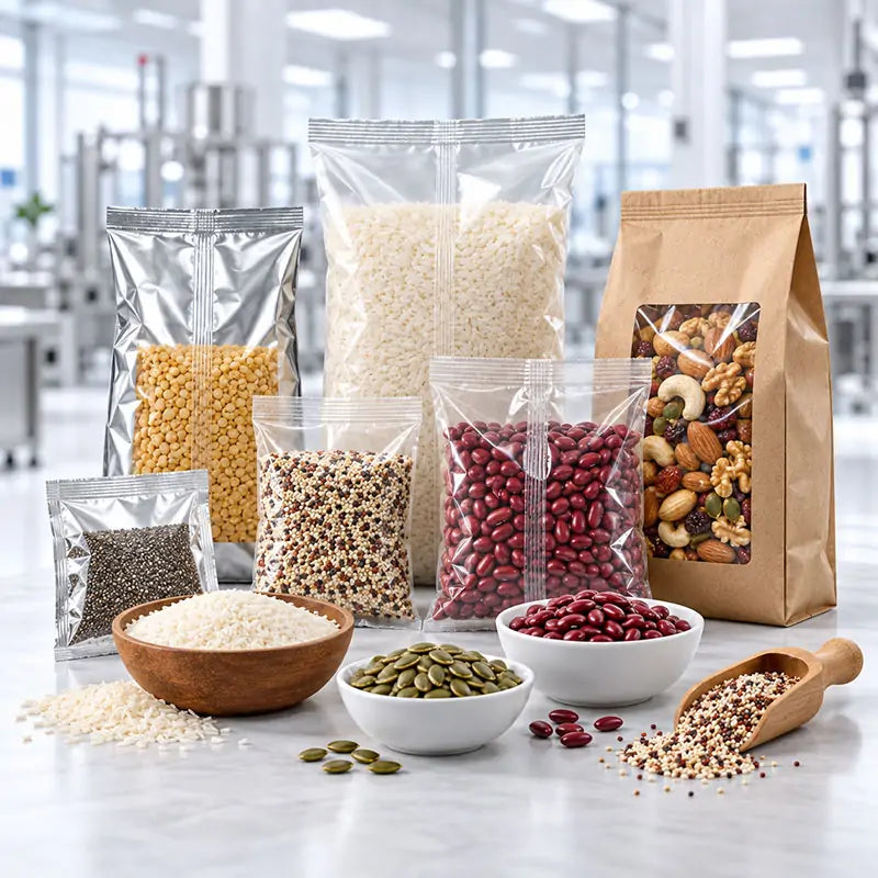Granular food products and packaging