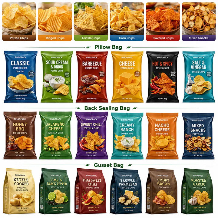 Automatic Chips and Crisps Vertical Packing Machine with Multihead Weigher